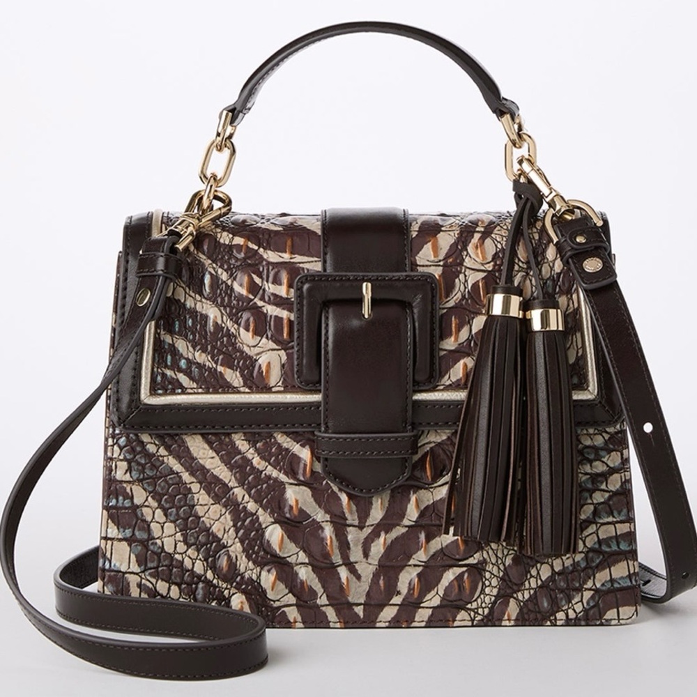 New Brahmin - Small Hallie - Elegant Brown Handbag